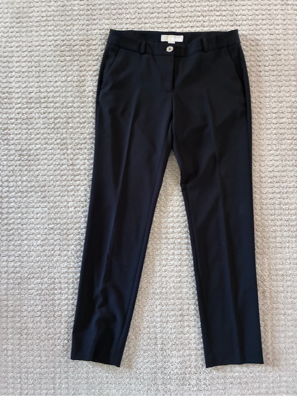 Michael Kors Black Dress Pants with Silver Button